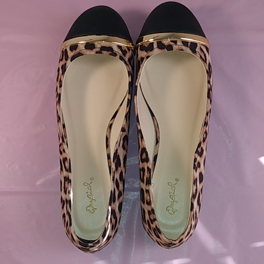 Leopard/Cheetah Print Ballet Flats